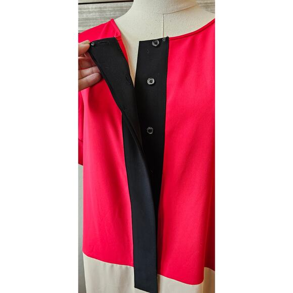 NWT Calvin Klein Office Colorblock Shift Dress Women Size 12 Multi‎ Career Work - Picture 2 of 6